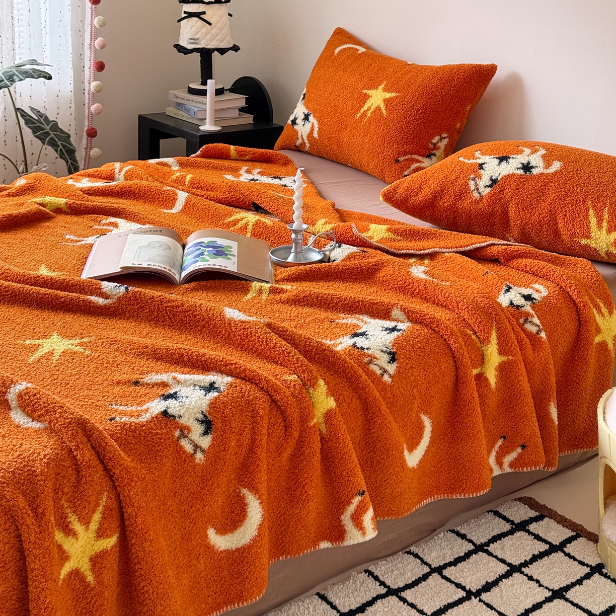 91家纺网 家纺一手货源 找家纺 （总）舒隅家纺 2026新款多功能针织半边绒毯