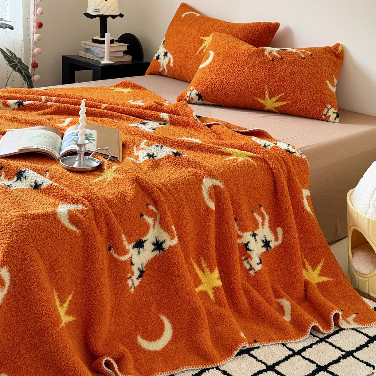 91家纺网 家纺一手货源 找家纺 （总）舒隅家纺 2026新款多功能针织半边绒毯