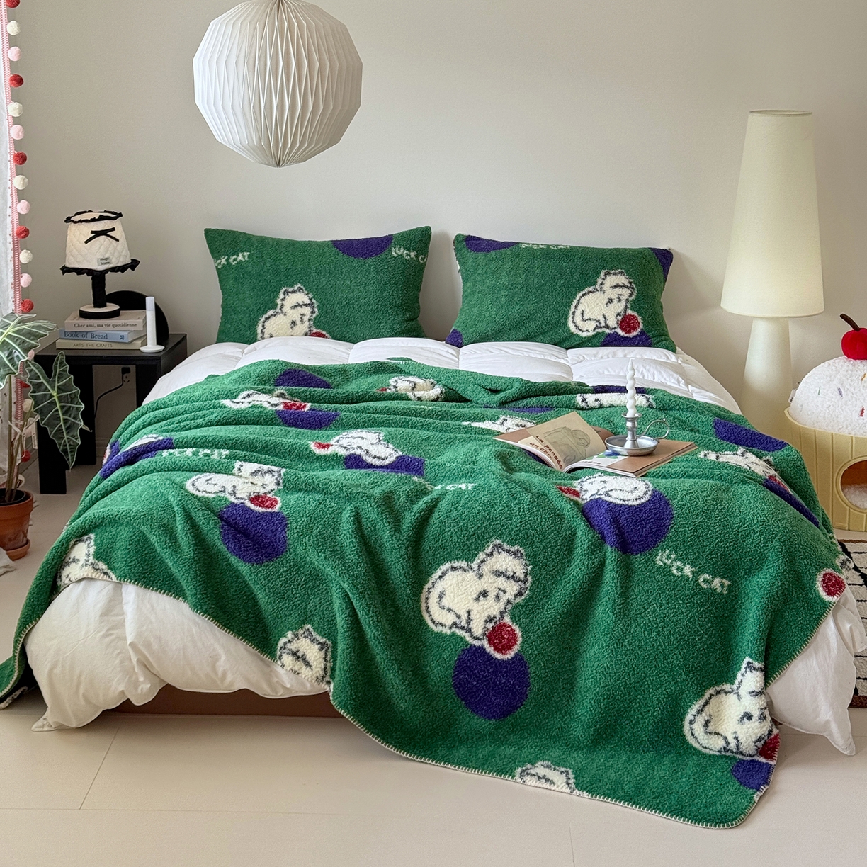 91家纺网 家纺一手货源 找家纺 （总）舒隅家纺 2026新款多功能针织半边绒毯