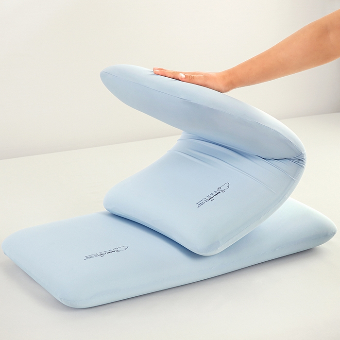 91家纺网 家纺一手货源 找家纺 明星枕业 2025新款零压慢回弹枕头枕芯儿童枕云朵记忆枕学生枕枕头枕芯 云朵记忆枕-蓝色