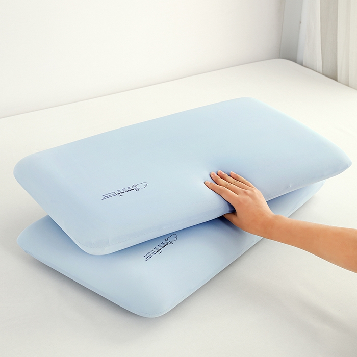 91家纺网 家纺一手货源 找家纺 明星枕业 2025新款零压慢回弹枕头枕芯儿童枕云朵记忆枕学生枕枕头枕芯 云朵记忆枕-蓝色