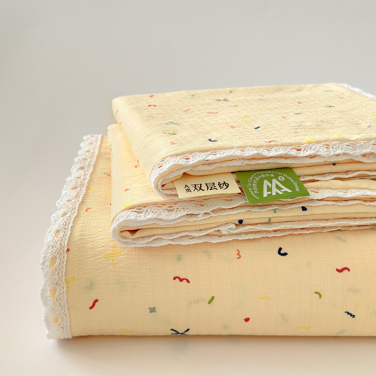 91家纺网 家纺一手货源 找家纺 沐芷 2026 【提供买家秀】A类白花边床单单件 单人双人床单三件套 冰淇淋