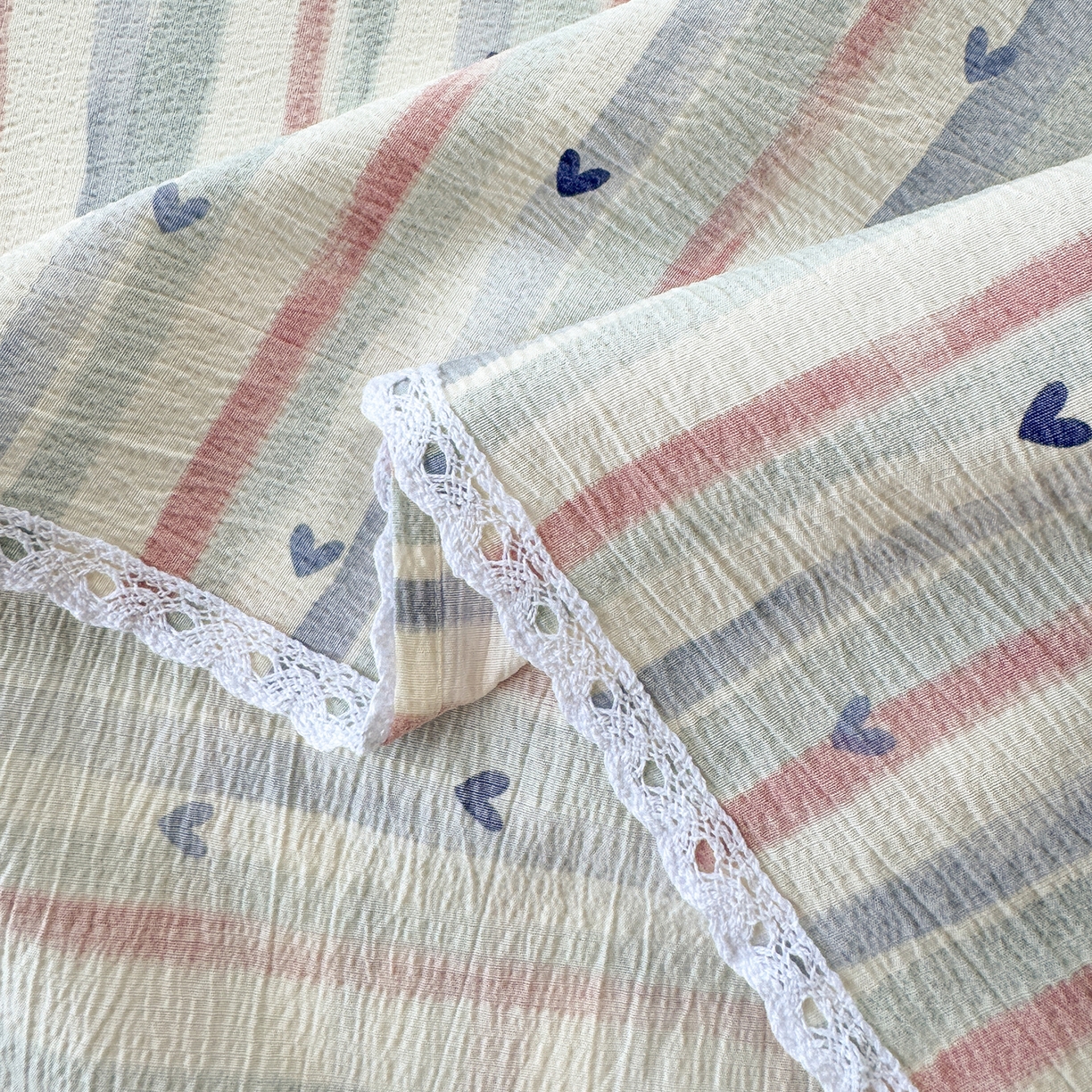 91家纺网 家纺一手货源 找家纺 沐芷 2026 【提供买家秀】A类白花边床单单件 单人双人床单三件套 疏影之心