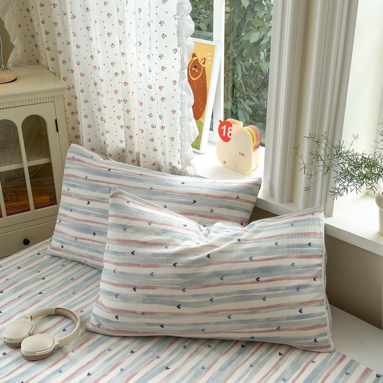 91家纺网 家纺一手货源 找家纺 沐芷 2026 【提供买家秀】A类白花边床单单件 单人双人床单三件套 疏影之心