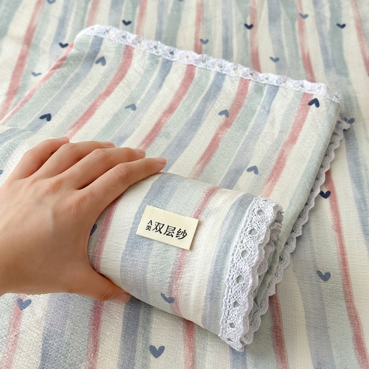 91家纺网 家纺一手货源 找家纺 沐芷 2026 【提供买家秀】A类白花边床单单件 单人双人床单三件套 疏影之心