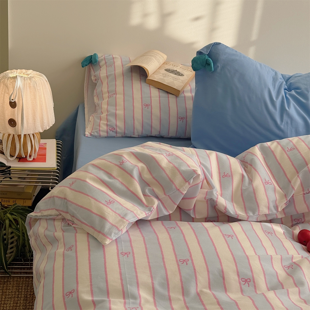 91家纺网 家纺一手货源 找家纺 （总）三朵家纺 2026新款13070可爱INS风全棉四件套