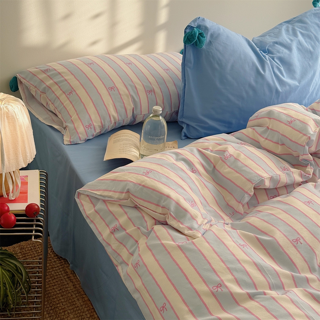 91家纺网 家纺一手货源 找家纺 （总）三朵家纺 2026新款13070可爱INS风全棉四件套