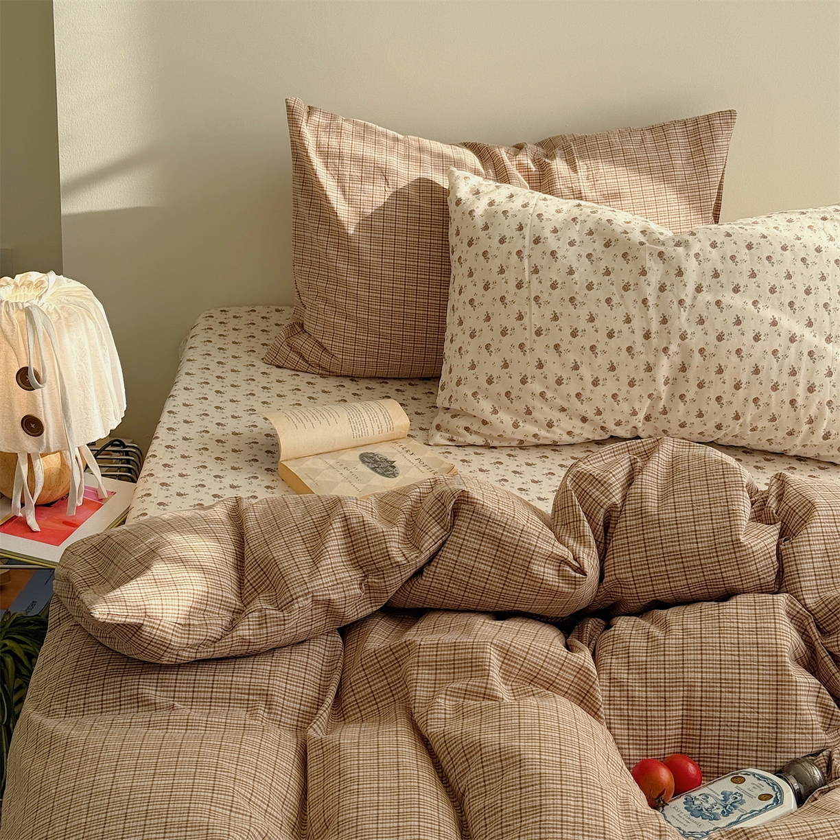 91家纺网 家纺一手货源 找家纺 （总）三朵家纺 2026新款水洗棉碎花INS博主风混搭全棉四件套