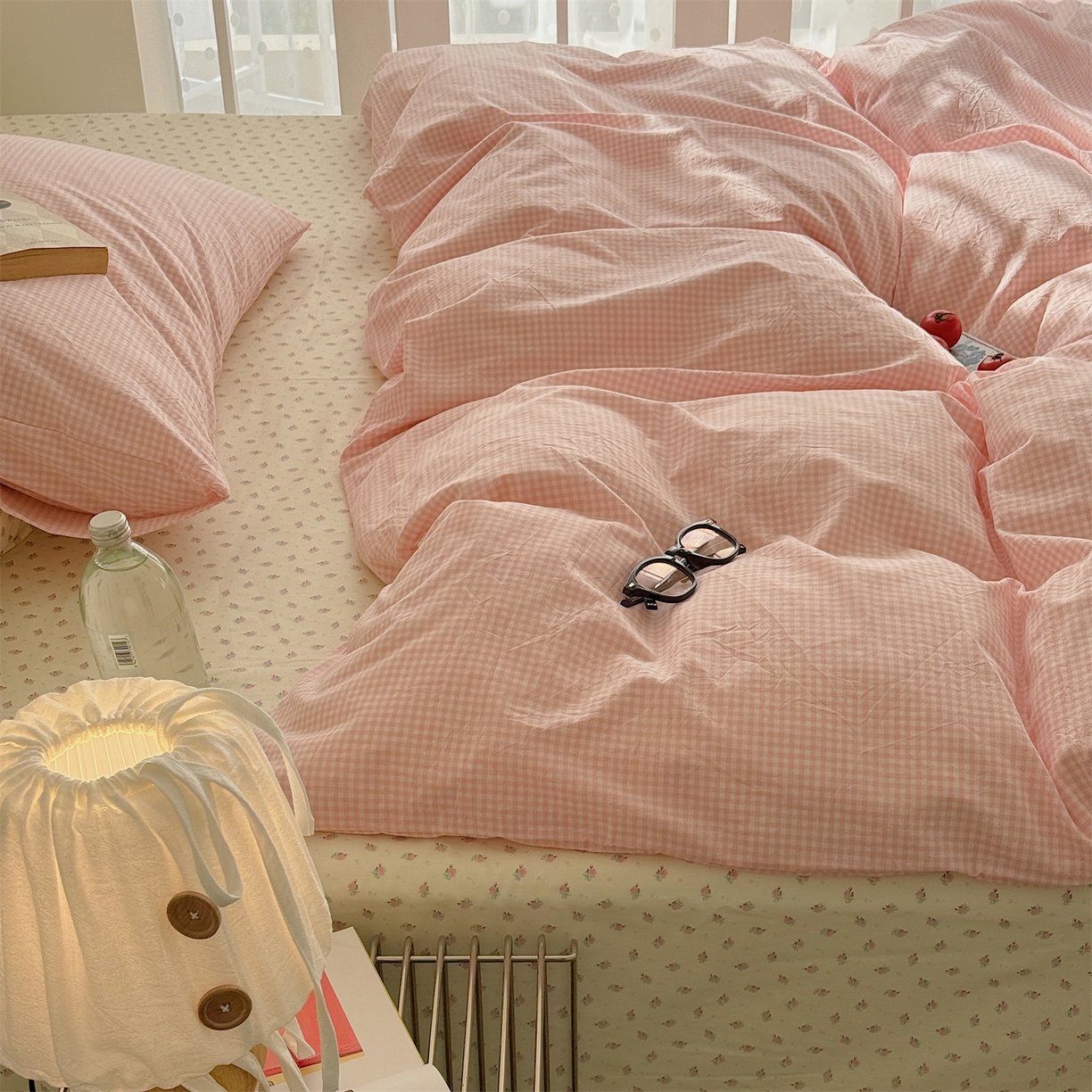 91家纺网 家纺一手货源 找家纺 三朵家纺 2026新款水洗棉碎花INS博主风混搭全棉四件套 莫里