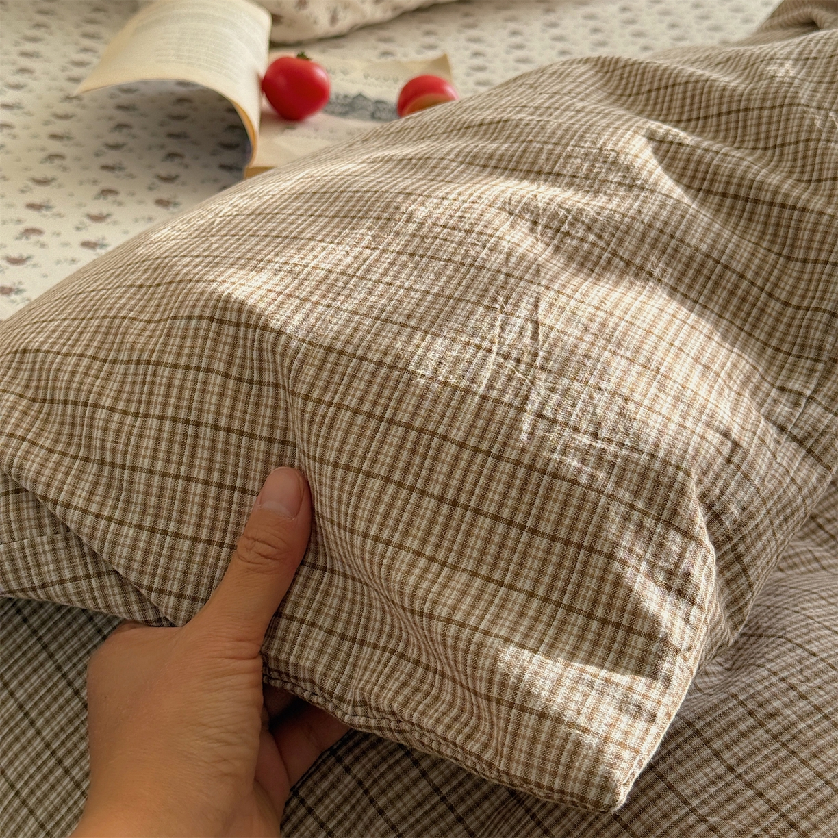 91家纺网 家纺一手货源 找家纺 （总）三朵家纺 2026新款水洗棉碎花INS博主风混搭全棉四件套