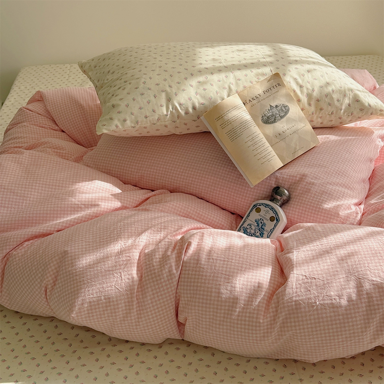 91家纺网 家纺一手货源 找家纺 三朵家纺 2026新款水洗棉碎花INS博主风混搭全棉四件套 莫里