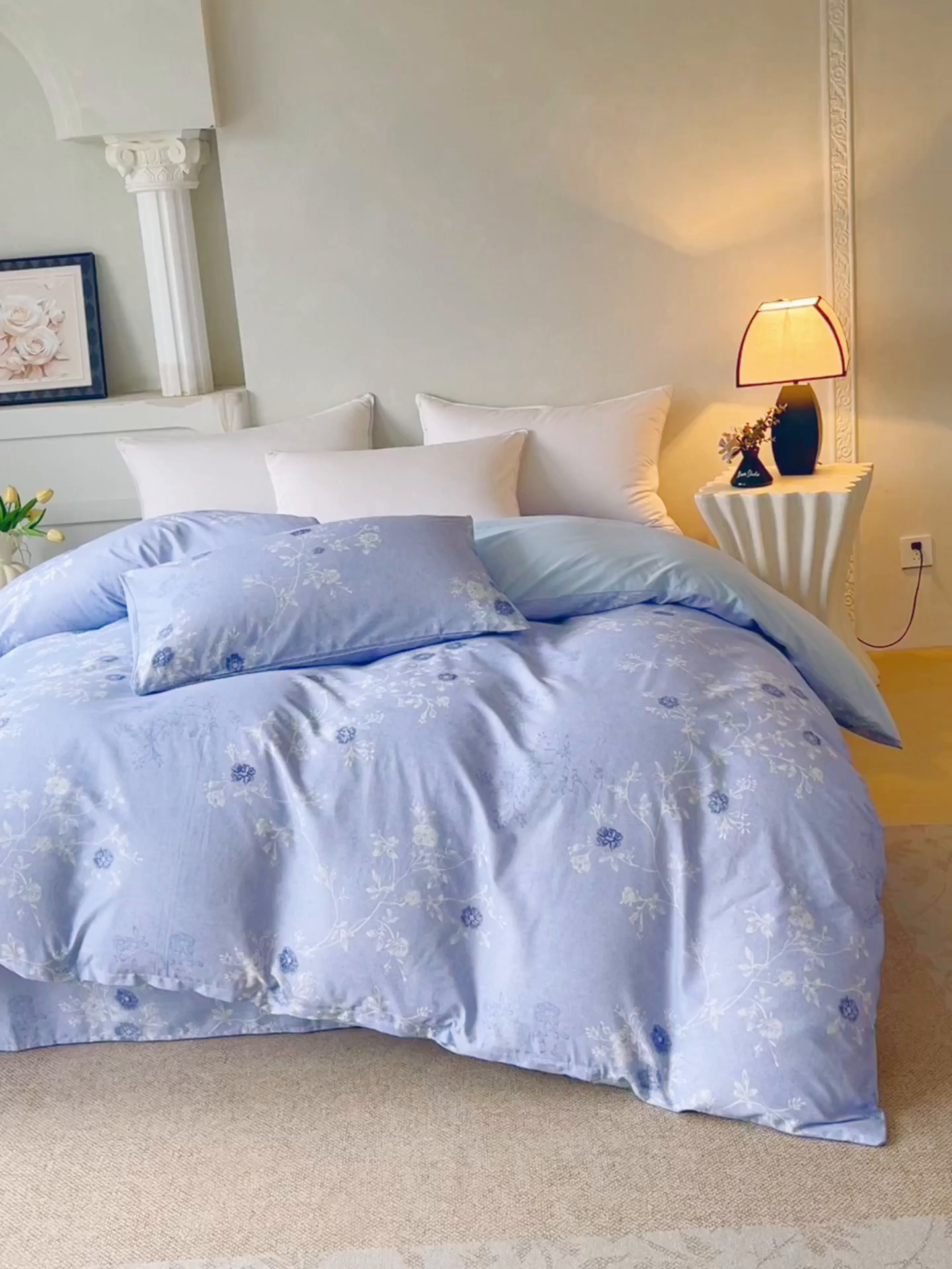 91家纺网 家纺一手货源 找家纺 （总）金鑫汇家纺 2026新款全棉印花小清新单品被套系列-可露丽