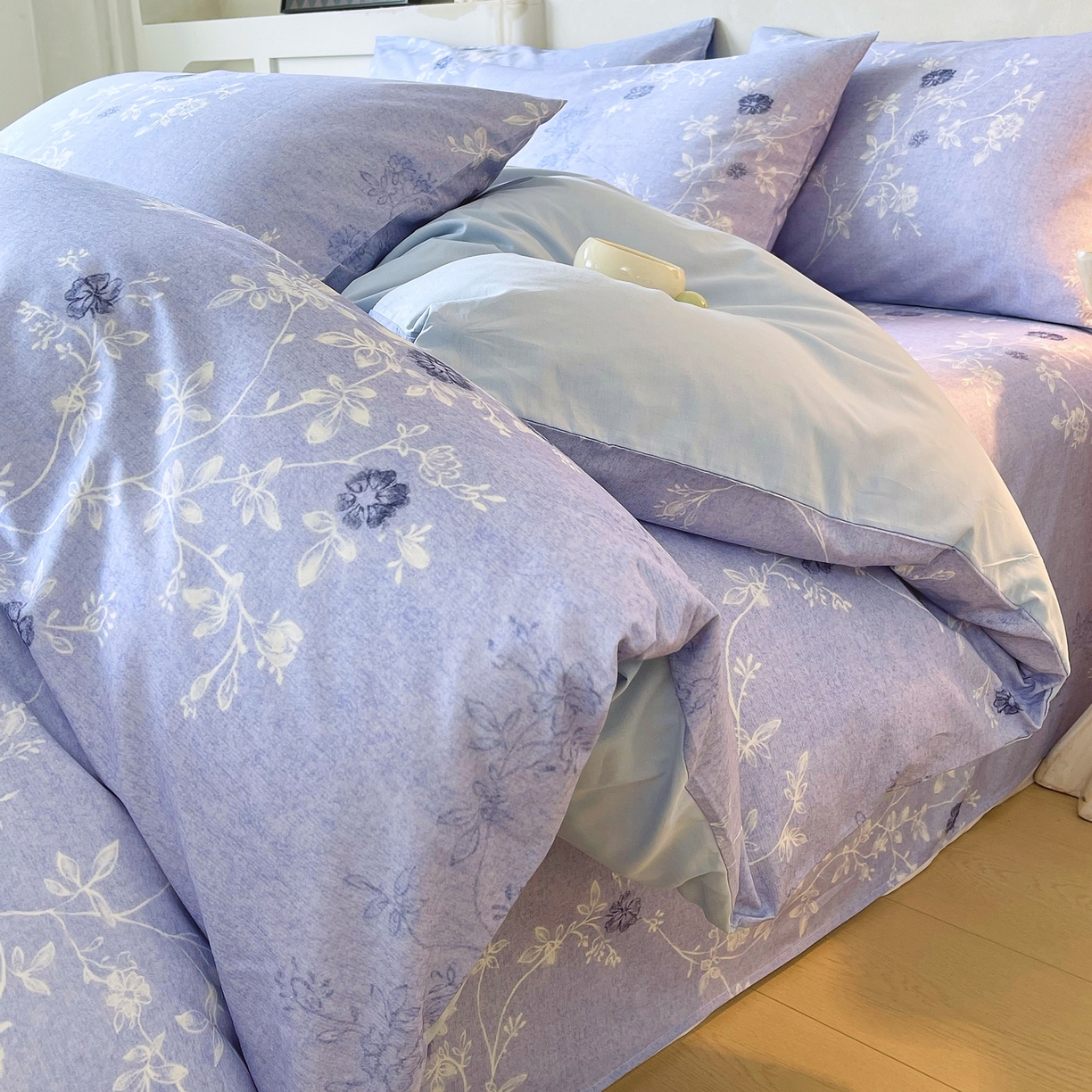 91家纺网 家纺一手货源 找家纺 （总）金鑫汇家纺 2026新款全棉印花小清新单品被套系列-可露丽