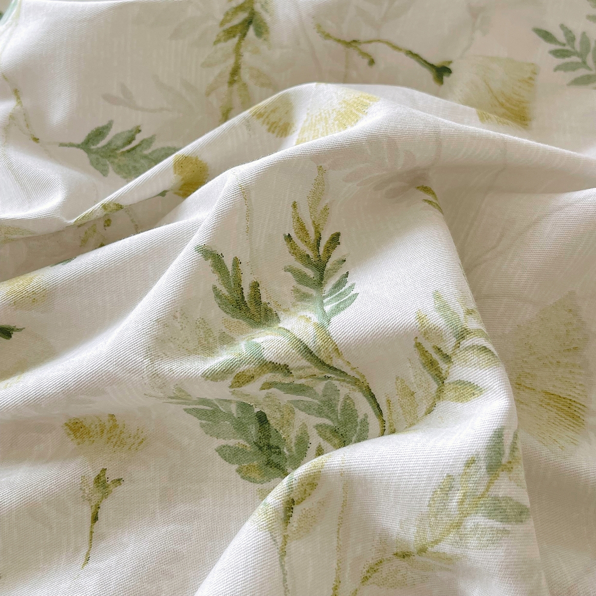 91家纺网 家纺一手货源 找家纺 金鑫汇家纺 2026新款全棉印花小清新单枕套系列-可露丽 月下花影-绿