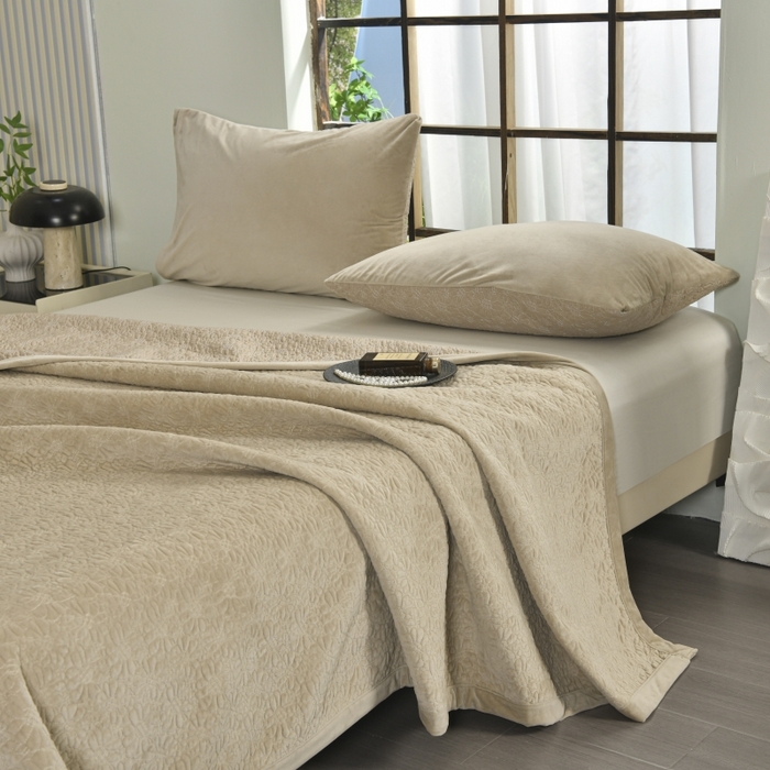 91家纺网 家纺一手货源 找家纺 （总）源舜家纺 2025新款天丝棉婴儿绒双面单床盖