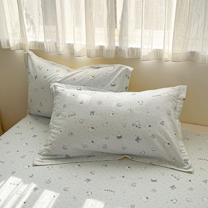 91家纺网 家纺一手货源 找家纺 花梦欣 2026新款全棉印花系列简约卡通款单被套 路灯影院