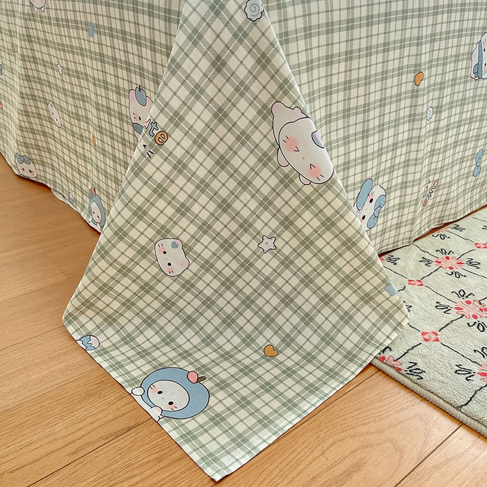 91家纺网 家纺一手货源 找家纺 花梦欣 2026新款全棉印花系列简约卡通款单被套 元气小布