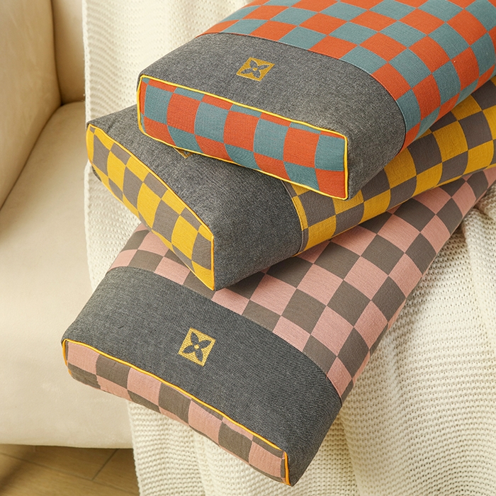 91家纺网 家纺一手货源 找家纺 明星枕业 2025新款立体百福枕全荞麦枕12味花草成人枕头家用护颈枕芯 组合图