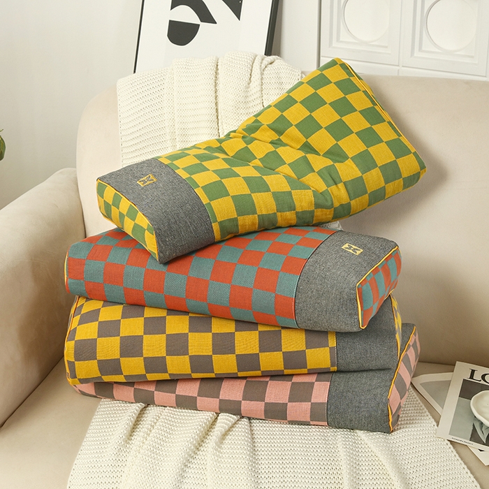 91家纺网 家纺一手货源 找家纺 （总）明星枕业 2025新款立体百福枕全荞麦枕12味花草成人枕头家用护颈枕芯