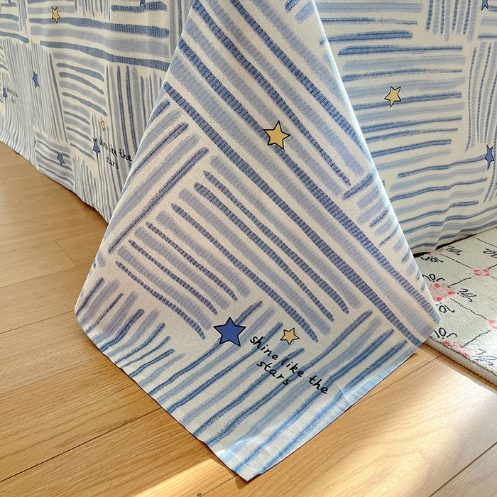 91家纺网 家纺一手货源 找家纺 （总）花梦欣 2026新款全棉印花系列简约卡通款四件套