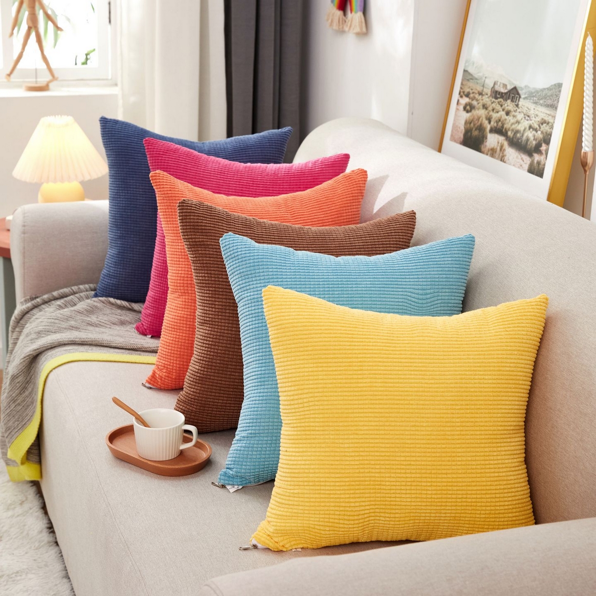 91家纺网 家纺一手货源 找家纺 （总）沐沐家纺 2026新款玉米绒抱枕