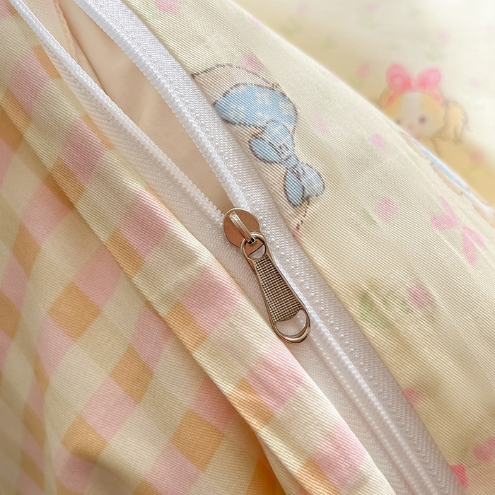 91家纺网 家纺一手货源 找家纺 花梦欣 2026新款全棉印花系列简约卡通款四件套 萌趣汪汪