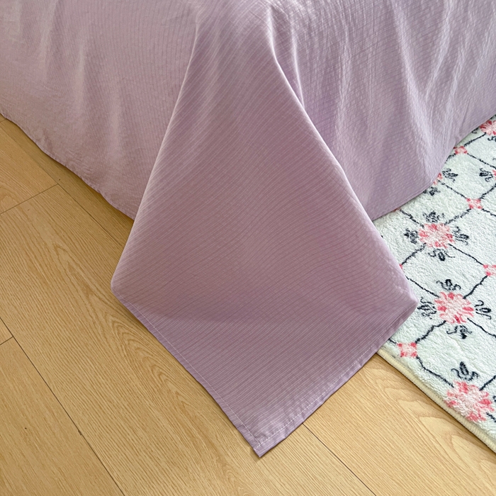 91家纺网 家纺一手货源 找家纺 妖妖家纺 2026新款敲可爱的奶呼呼云感双层纱简约四件套系列 乐悠派对