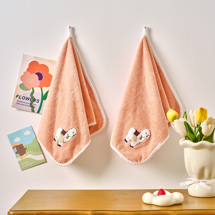 91家纺网 家纺一手货源 找家纺 棠薇家纺 2025新款强吸水毛巾超细纤维速干毛巾运动巾擦手巾-羊驼 羊驼玉 75x35cm/条