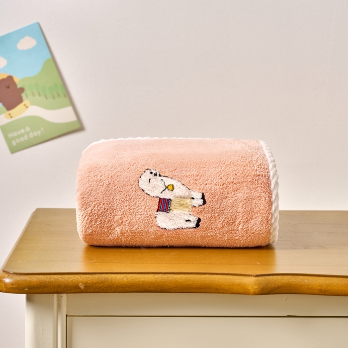 棠薇家纺 2025新款强吸水毛巾超细纤维速干毛巾运动巾擦手巾-羊驼 羊驼玉 75x35cm/条