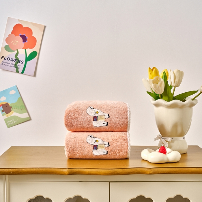 91家纺网 家纺一手货源 找家纺 棠薇家纺 2025新款强吸水毛巾超细纤维速干毛巾运动巾擦手巾-羊驼 羊驼玉 75x35cm/条