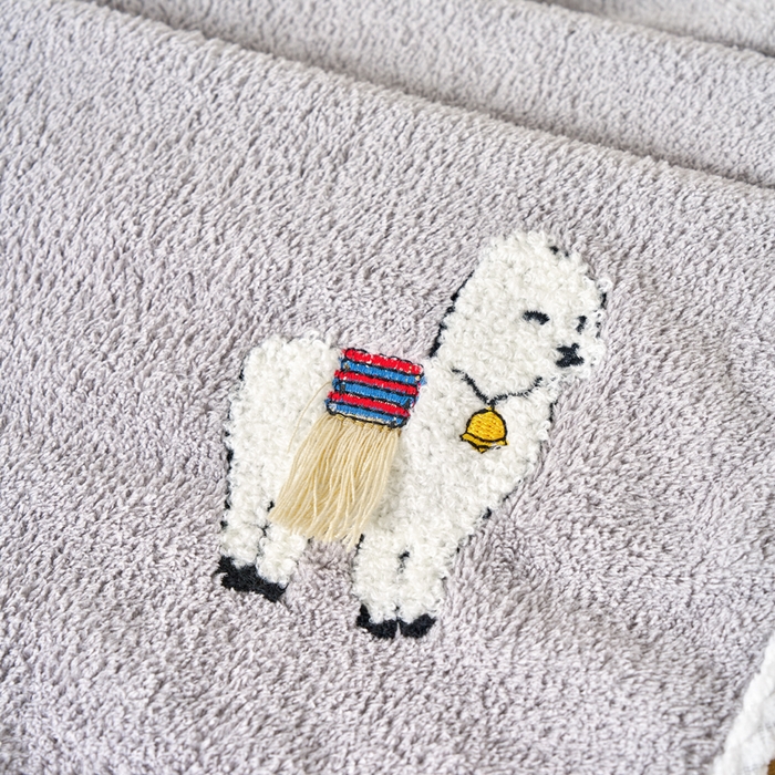 91家纺网 家纺一手货源 找家纺 棠薇家纺 2025新款强吸水毛巾超细纤维速干毛巾运动巾擦手巾-羊驼 羊驼灰 75x35cm/条