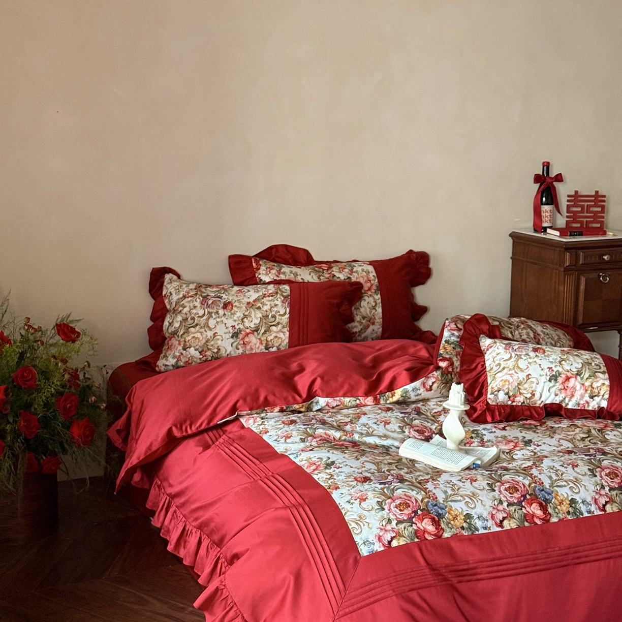 91家纺网 家纺一手货源 找家纺 （总）优然居家纺 2026新款全棉纯棉数码印花复古风四件套-南法假期（会员-20 控价【基础价】468/488 88折活动价411/429）