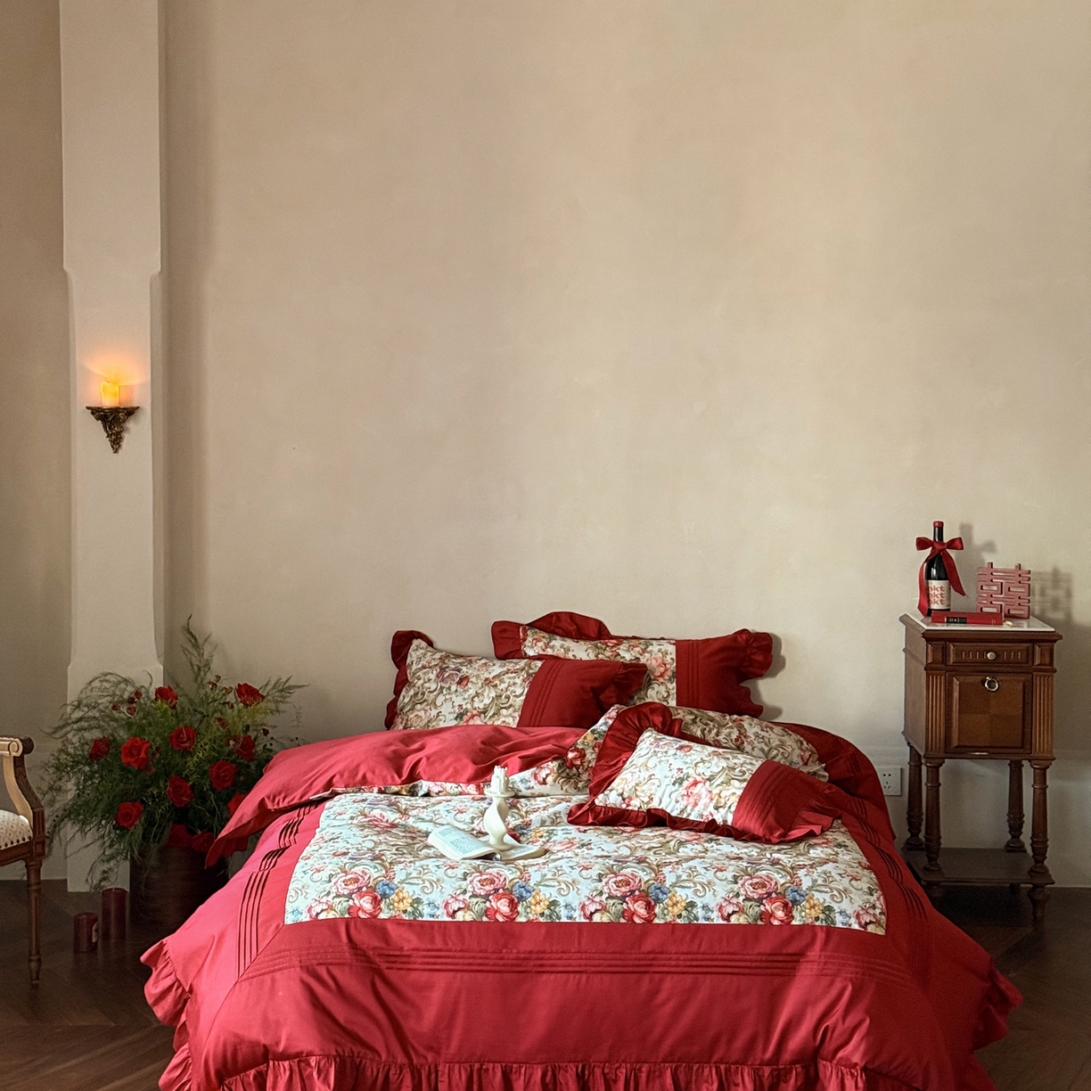 91家纺网 家纺一手货源 找家纺 （总）优然居家纺 2026新款全棉纯棉数码印花复古风四件套-南法假期（会员-20 控价【基础价】468/488 88折活动价411/429）