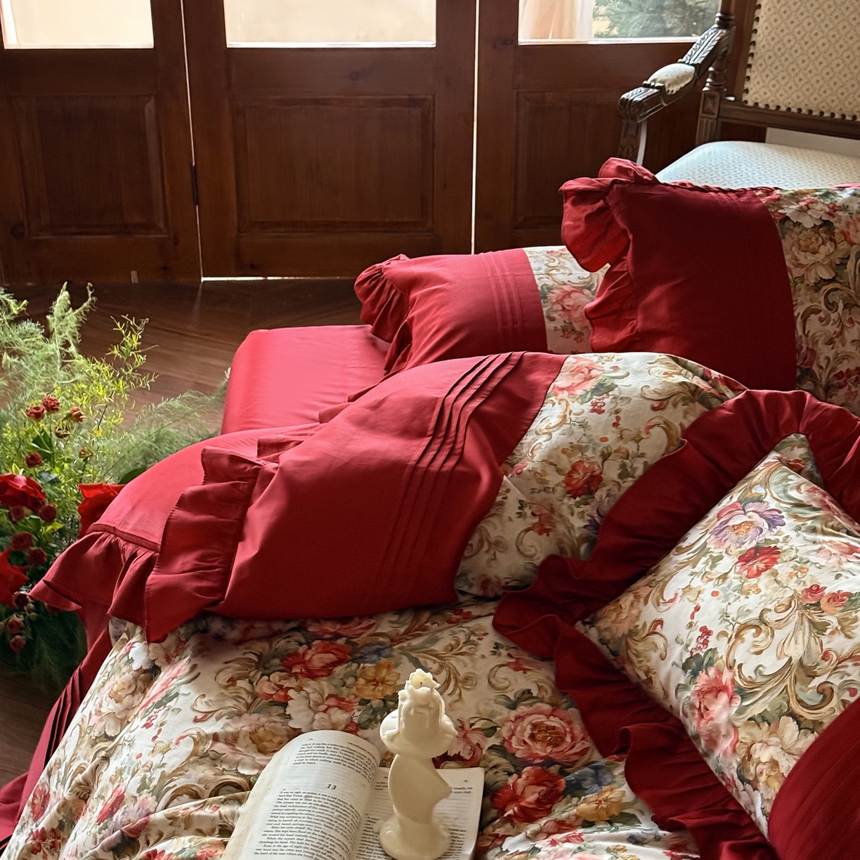 91家纺网 家纺一手货源 找家纺 （总）优然居家纺 2026新款全棉纯棉数码印花复古风四件套-南法假期（会员-20 控价【基础价】468/488 88折活动价411/429）