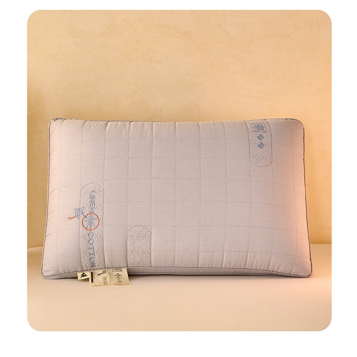 91家纺网 家纺一手货源 找家纺 （总）怡薇格枕芯 2026新款锦麻刺绣护颈枕头枕芯