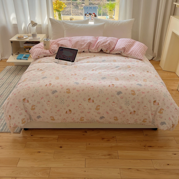 91家纺网 家纺一手货源 找家纺 （总）六巷胡同 2026新款40支全棉13070卡通单品被套