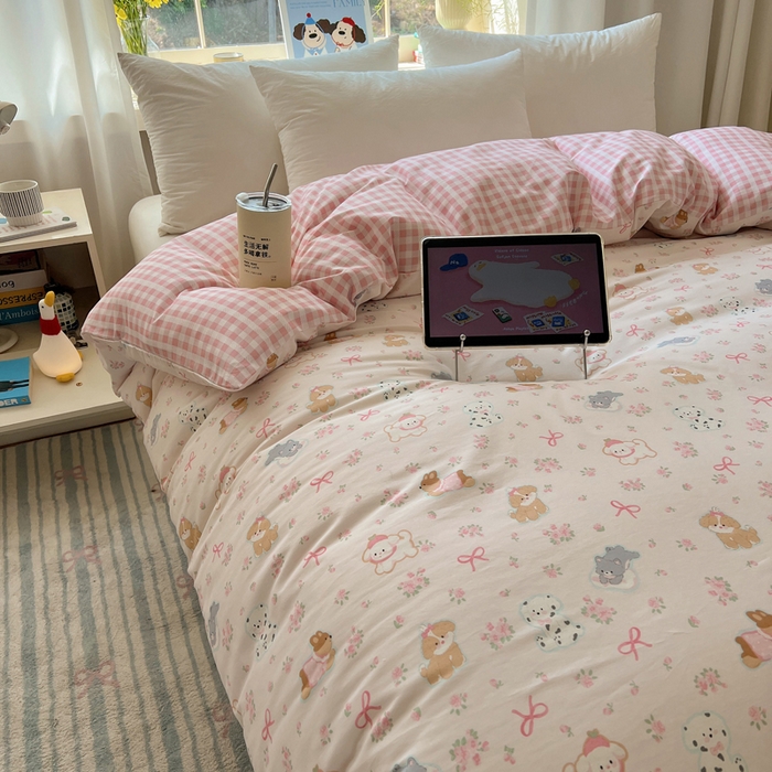 91家纺网 家纺一手货源 找家纺 （总）六巷胡同 2026新款40支全棉13070卡通单品被套