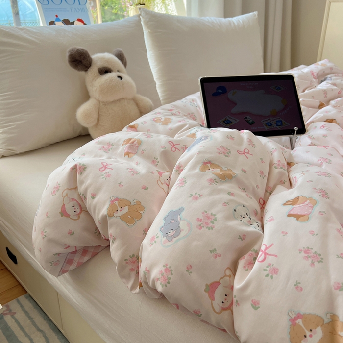 91家纺网 家纺一手货源 找家纺 （总）六巷胡同 2026新款40支全棉13070卡通单品被套