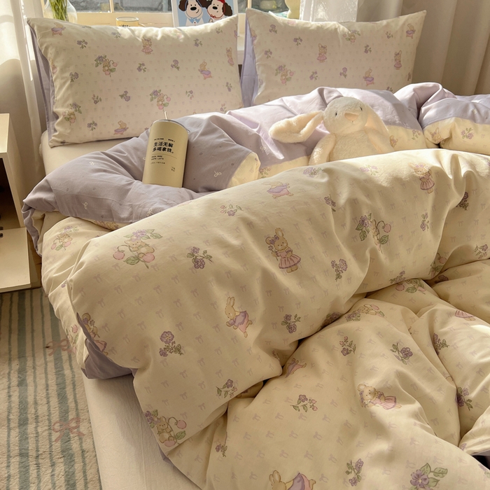 91家纺网 家纺一手货源 找家纺 （总）六巷胡同 2026新款40支全棉13070卡通单品被套