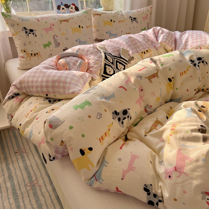 91家纺网 家纺一手货源 找家纺 （总）六巷胡同 2026新款40支全棉13070卡通单品被套