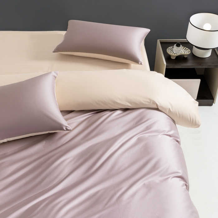 91家纺网 家纺一手货源 找家纺 （总）淳绵 2024新款50*50S长绒棉经典双拼四件套孚星