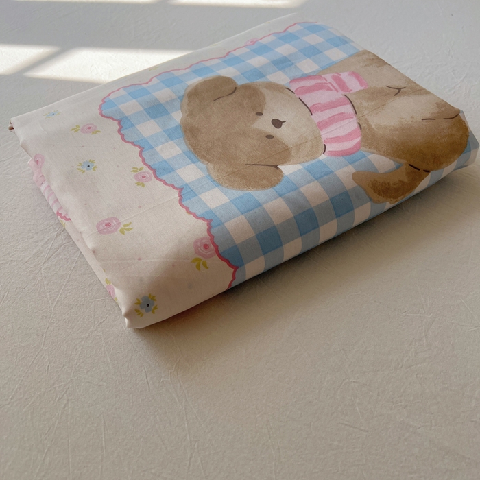 91家纺网 家纺一手货源 找家纺 六巷胡同 2026新款40支全棉13070卡通单品被套 被套叠拍图