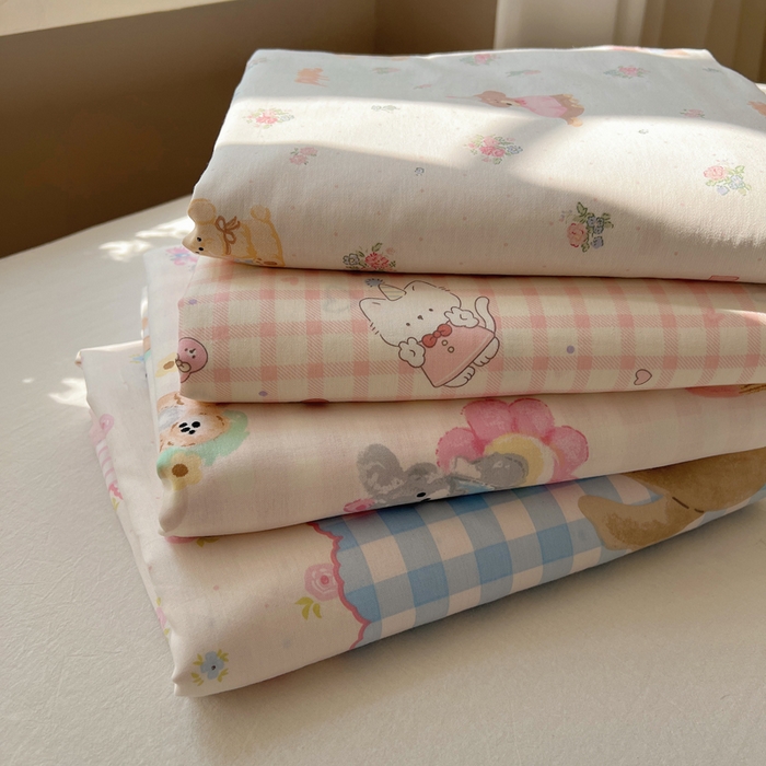91家纺网 家纺一手货源 找家纺 六巷胡同 2026新款40支全棉13070卡通单品被套 被套叠拍图