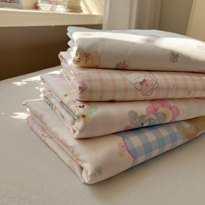 91家纺网 家纺一手货源 找家纺 六巷胡同 2026新款40支全棉13070卡通单品被套 被套叠拍图