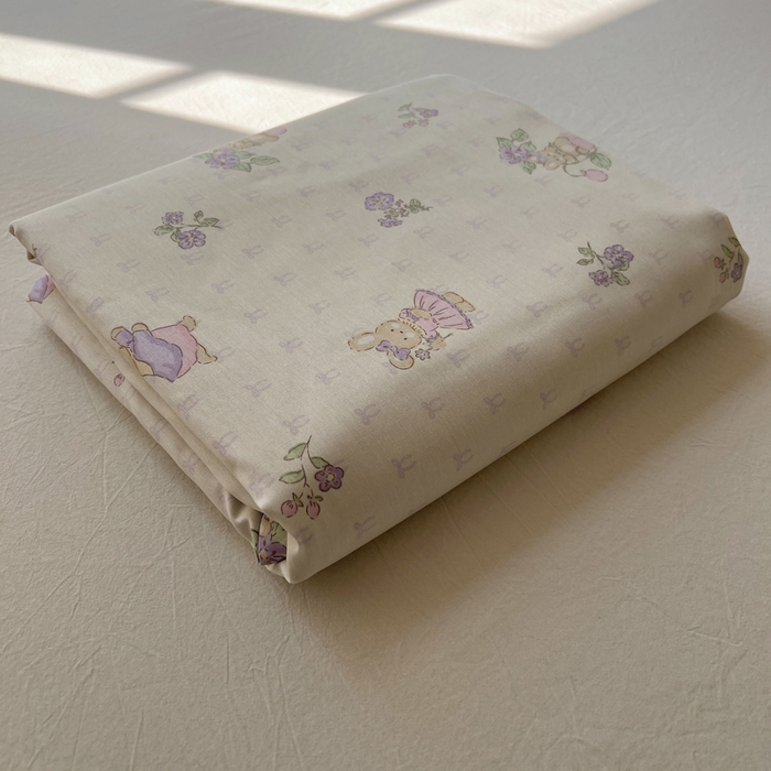 91家纺网 家纺一手货源 找家纺 六巷胡同 2026新款40支全棉13070卡通单品被套 被套叠拍图