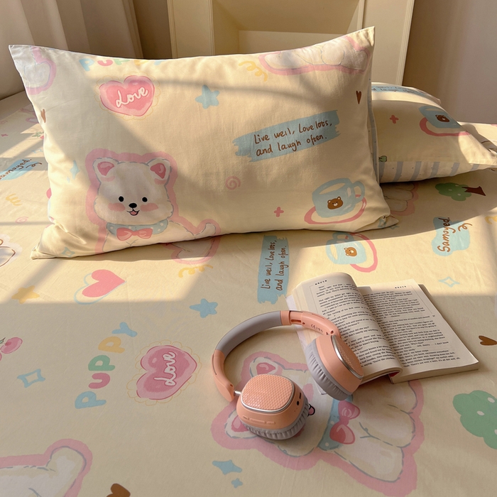 91家纺网 家纺一手货源 找家纺 （总）六巷胡同 2026新款40支全棉13070卡通单品枕套