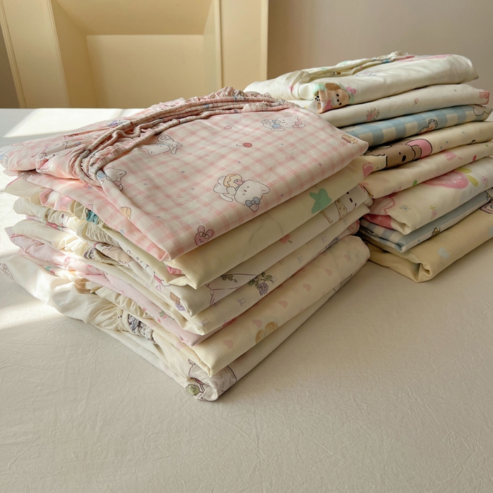 91家纺网 家纺一手货源 找家纺 （总）六巷胡同 2026新款40支全棉13070卡通单品床笠