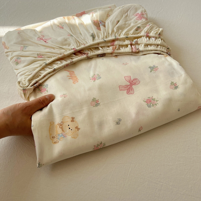 91家纺网 家纺一手货源 找家纺 六巷胡同 2026新款40支全棉13070卡通单品床笠 床笠叠拍图