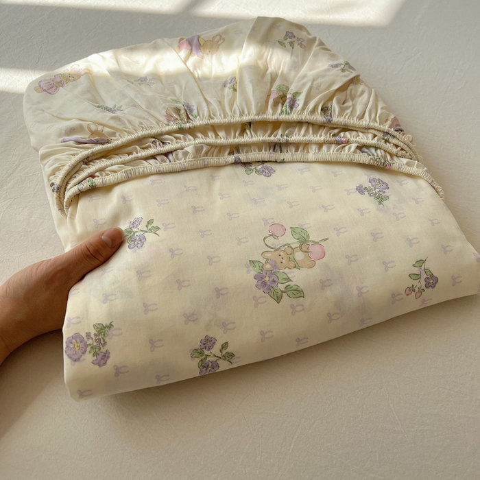 91家纺网 家纺一手货源 找家纺 六巷胡同 2026新款40支全棉13070卡通单品床笠 床笠叠拍图