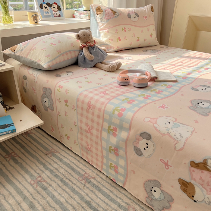 91家纺网 家纺一手货源 找家纺 （总）六巷胡同 2026新款40支全棉13070卡通单品床单